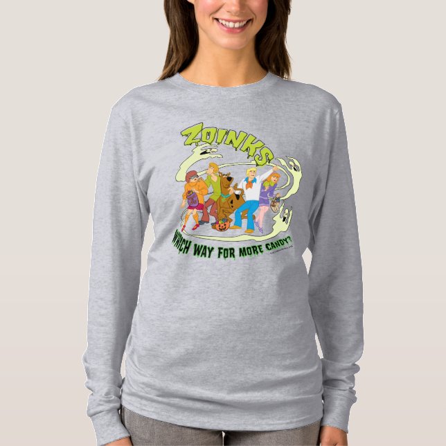 Scooby-Doo| Zoinkor som gör mer godis? T Shirt (Framsida)