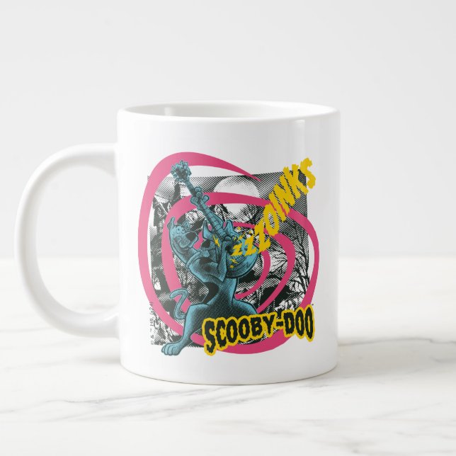 Scooby-Doo Zoinks Punk Guitar Graphic Jumbo Mugg (Vänster)