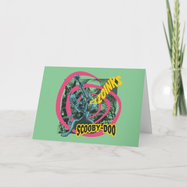 Scooby-Doo Zoinks Punk Guitar Graphic Kort (Framsida)