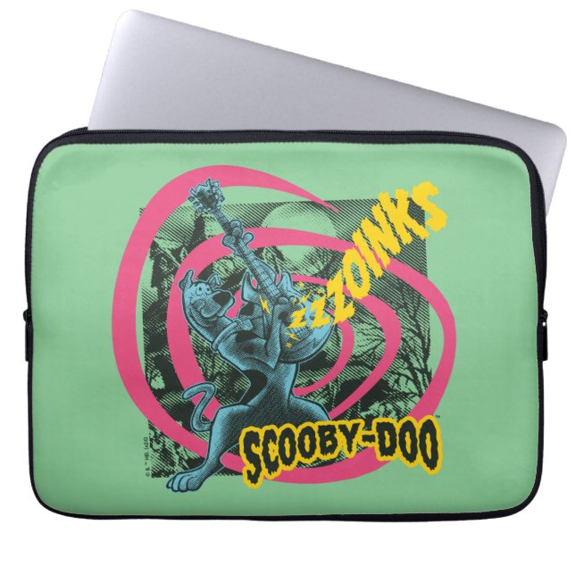 Scooby-Doo Zoinks Punk Guitar Graphic Laptop Fodral (Framsidan)