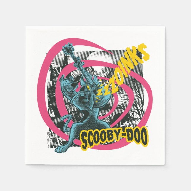 Scooby-Doo Zoinks Punk Guitar Graphic Pappersservett (Framsidan)
