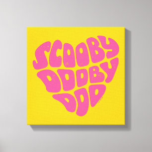 Scooby Dooby Doo Heart Canvastryck