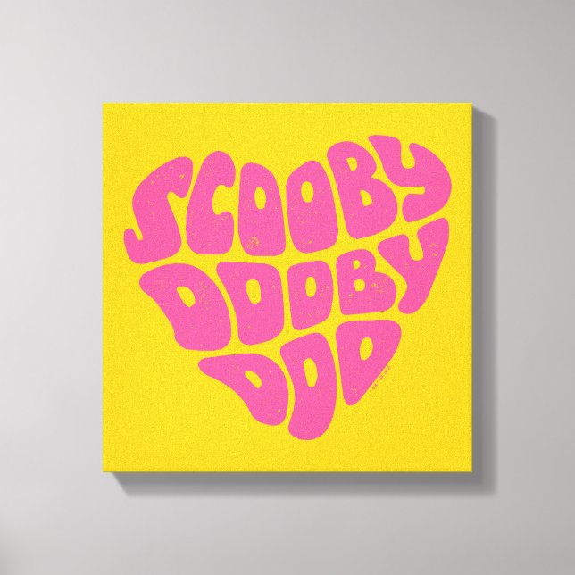 Scooby Dooby Doo Heart Canvastryck (Framsida)