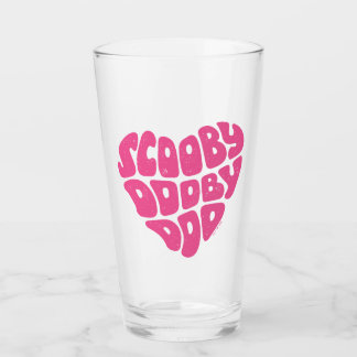 Scooby Dooby Doo Heart Glaskopp