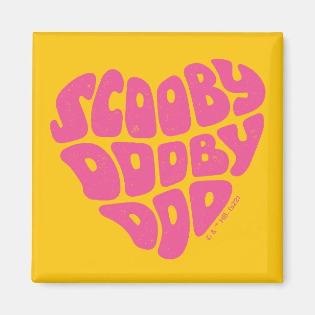 Scooby Dooby Doo Heart Magnet (Framsidan)