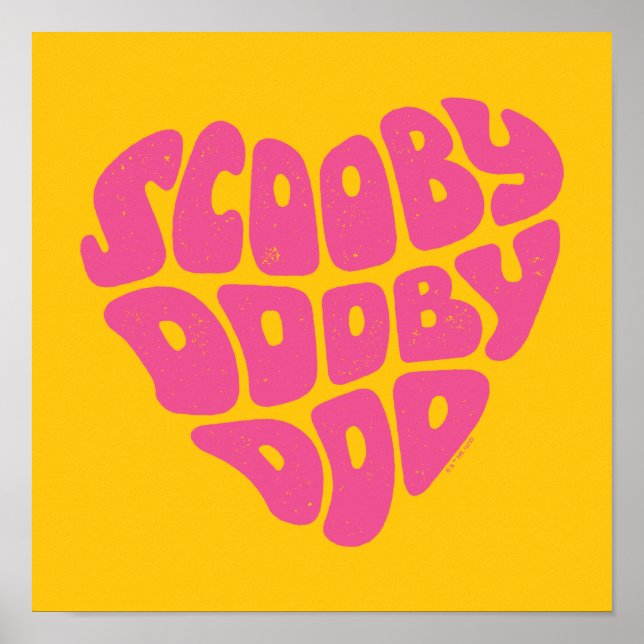 Scooby Dooby Doo Heart Poster (Framsidan)
