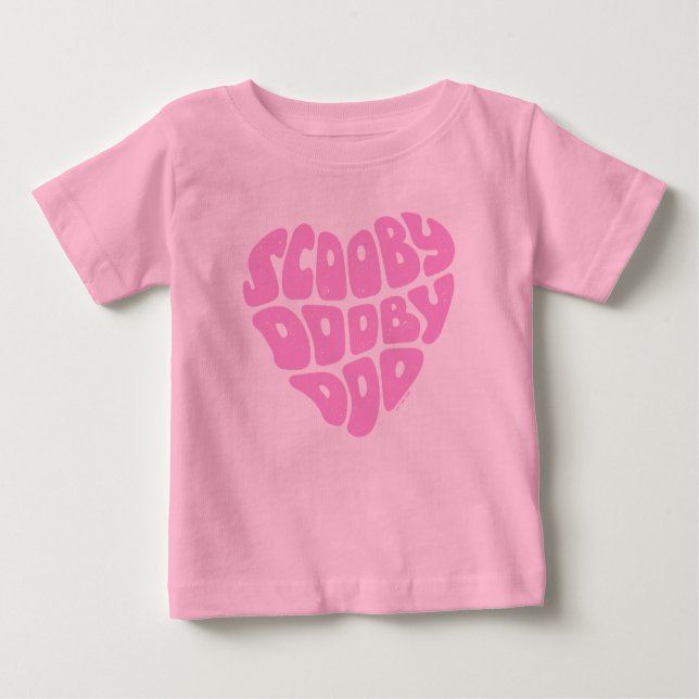 Scooby Dooby Doo Heart T Shirt (Framsida)