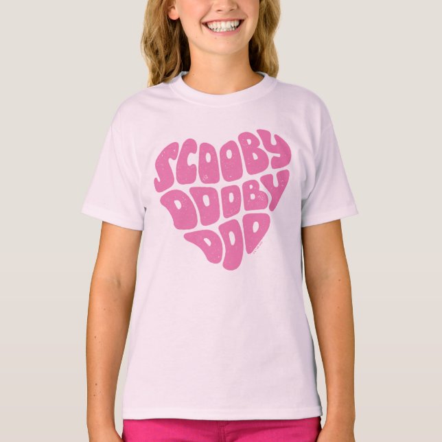 Scooby Dooby Doo Heart T Shirt (Framsida)