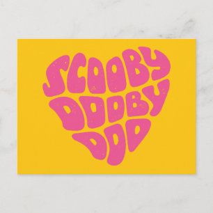 Scooby Dooby Doo Heart Vykort