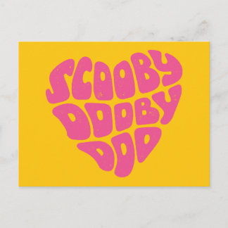 Scooby Dooby Doo Heart Vykort