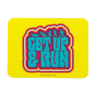 Scooby och Gang-grafiken "Get Up & Springa" Magnet