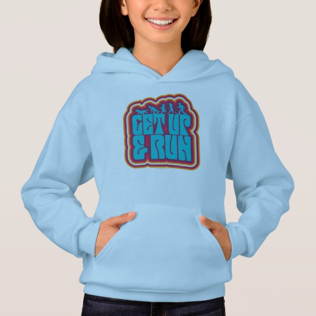 Scooby och Gang-grafiken "Get Up & Springa" T Shirt (Framsida)