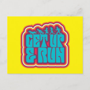 Scooby och Gang-grafiken "Get Up & Springa" Vykort