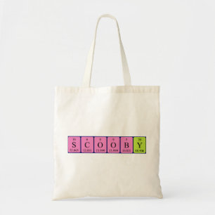 Scooby Perioby bord namn tote bag Tygkasse