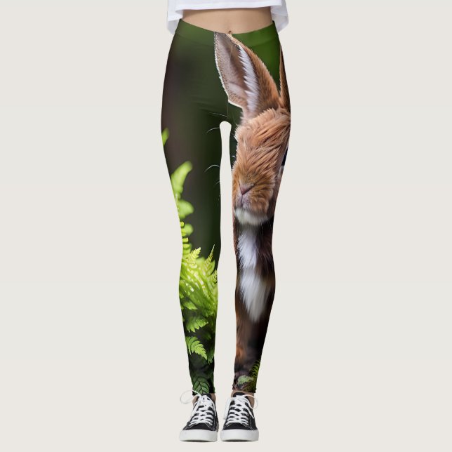 "Scooby the Dwarf Bunny: Lite Boll av Joy" Leggings (Framsida)