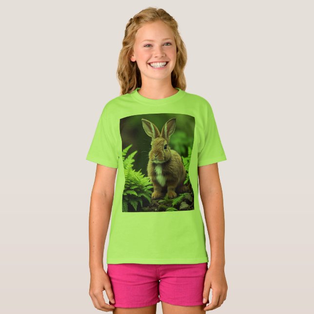 "Scooby the Dwarf Bunny: Lite Boll av Joy" T Shirt (Hel framsida)