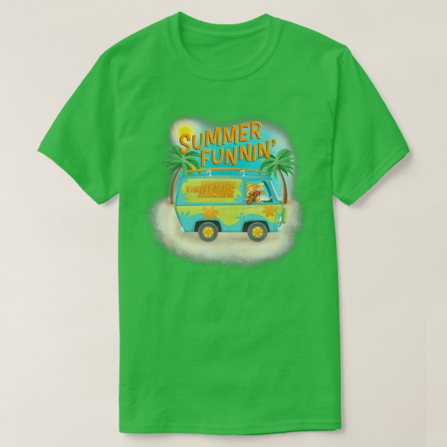 ScoobyDoo Summer Funnin Myasty Maskin T Shirt (Design framsida)