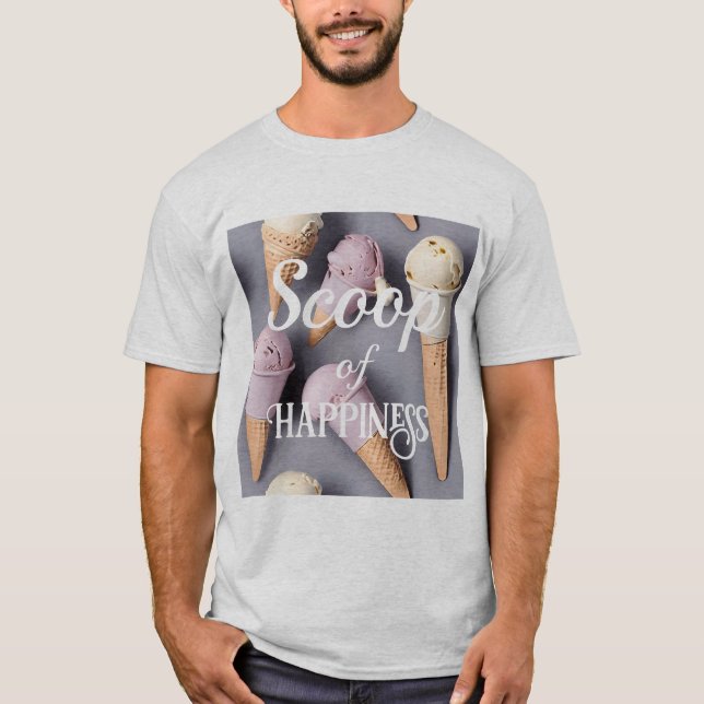 Scoop of Happiness Shirt T Shirt (Framsida)