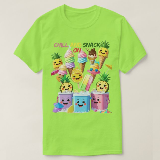 Scoop, Sip, Smile – Summer Treats Tee (Design framsida)