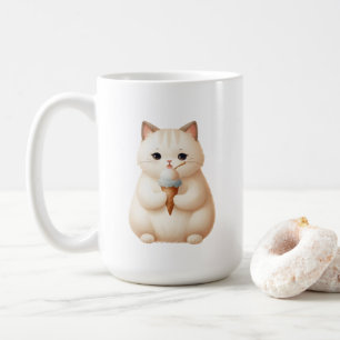 Scoop & Snuggles Ice Cream Cone Kitten Kaffemugg