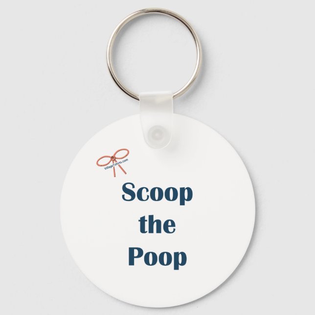 Scoop the Poop Reminders Nyckelring (Framsida)