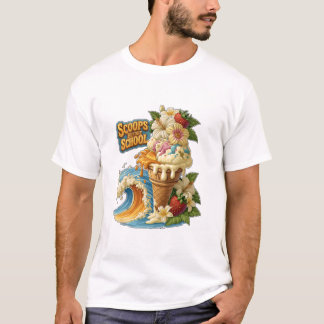Scoops Before School Tropisk Isglassvåg T Shirt