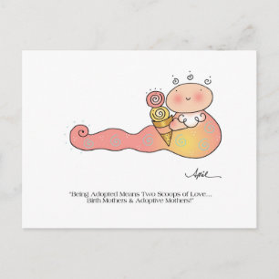 SCOOPS OF KÄRLEK vycard by April McCallum Vykort