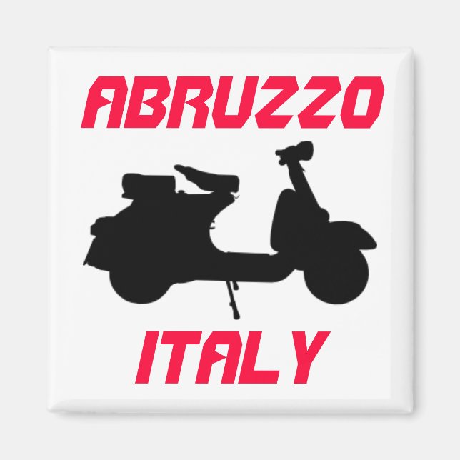 Scooter, Abruzzo, Italien Magnet (Framsidan)