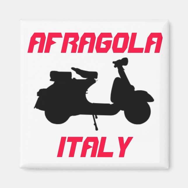 Scooter, Afragola, Italien Magnet (Framsidan)