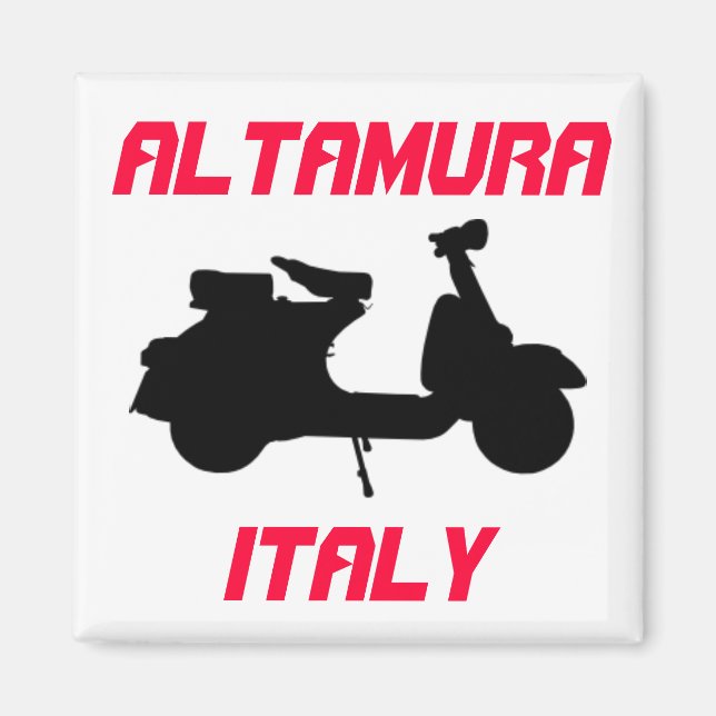 Scooter, Altamura, Italien Magnet (Framsidan)