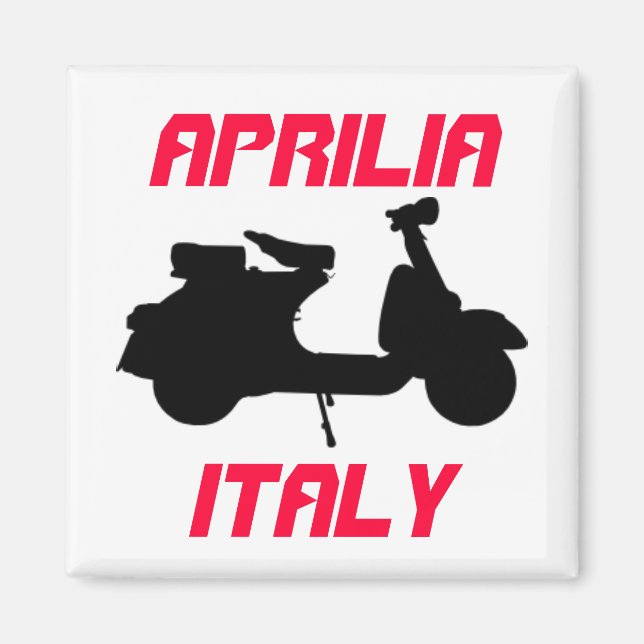Scooter, Aprilia, Italien Magnet (Framsidan)