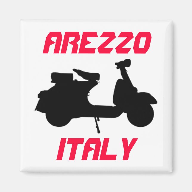 Scooter, Arezzo, Italien Magnet (Framsidan)