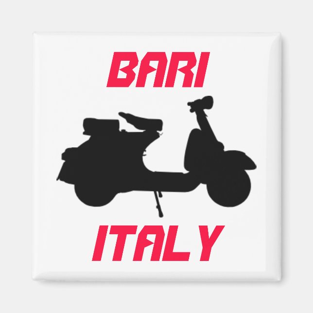 Scooter, Bari, Italien Magnet (Framsidan)
