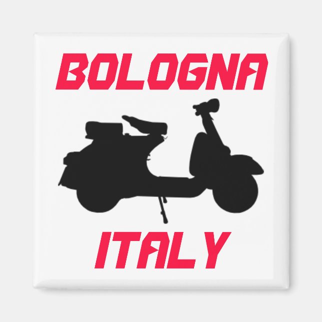 Scooter, Bologna, Italien Magnet (Framsidan)