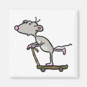 Scooter Boy Mouse Magnet