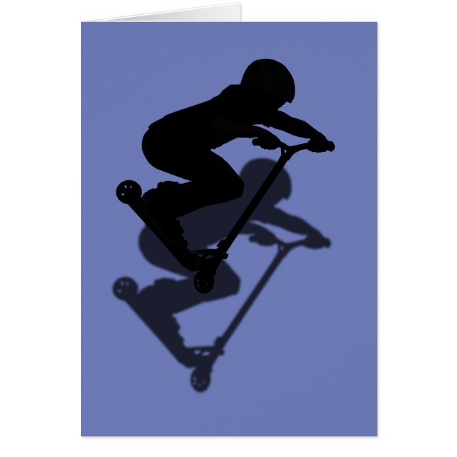 Scooter Boy - Stunt Scooter 5 Hälsningskort (Framsidan)