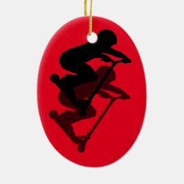 Scooter Boy - Stunt Scooter 5 Julgransprydnad Keramik