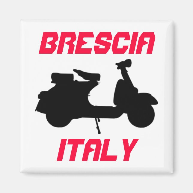 Scooter, Brescia, Italien Magnet (Framsidan)