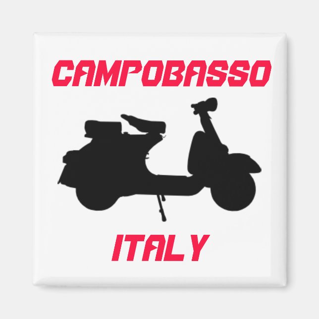 Scooter, Campobasso, Italien Magnet (Framsidan)