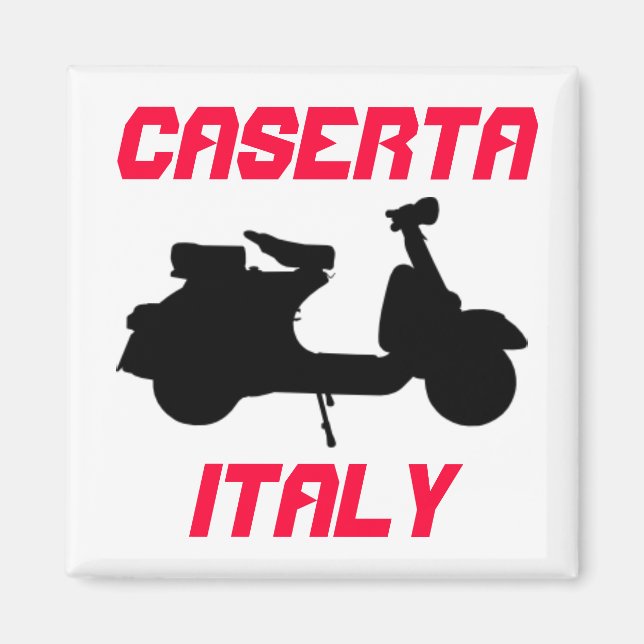 Scooter, Caserta, Italien Magnet (Framsidan)