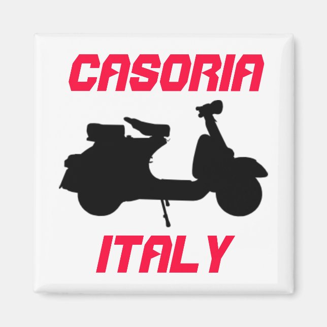 Scooter, Casoria, Italien Magnet (Framsidan)