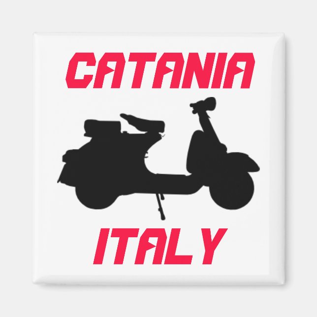 Scooter, Catania, Italien Magnet (Framsidan)