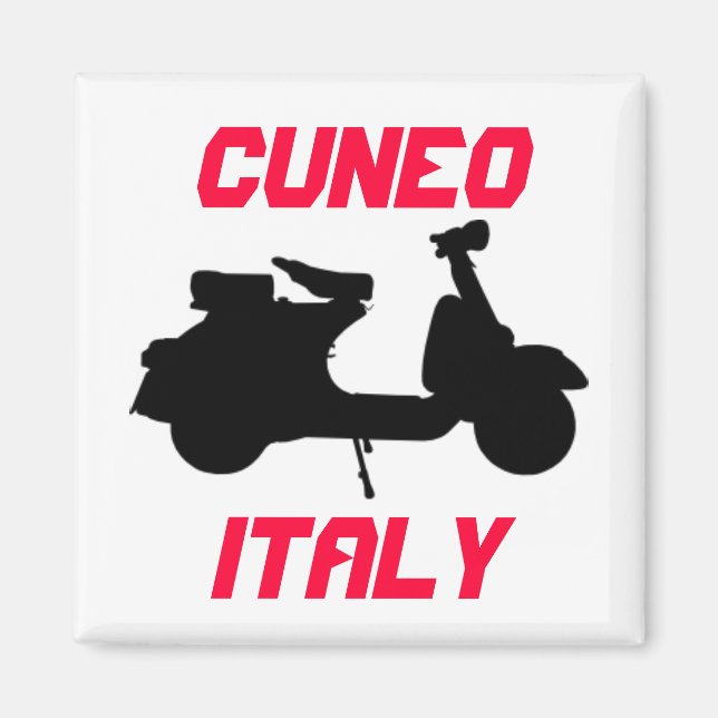 Scooter, Cuneo, Italien Magnet (Framsidan)