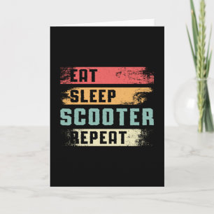 Scooter Driver E-Scooter Escooter Stunt Vintage Kort