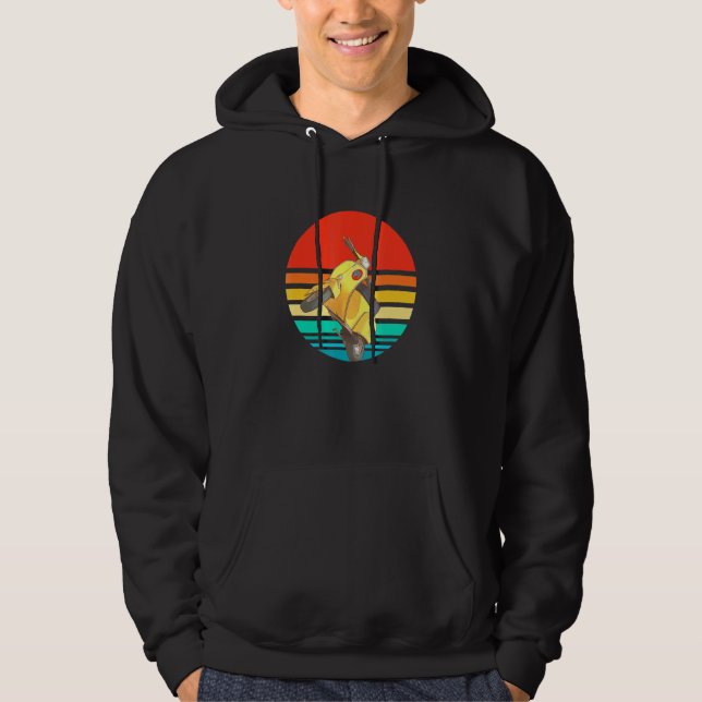 Scooter Driver Retro Classic Motorcycle Moped Hoodie (Framsida)
