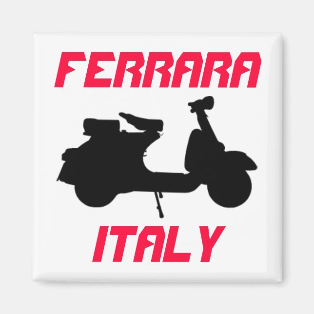 Scooter, Ferrara, Italien Magnet (Framsidan)