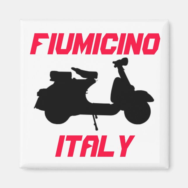 Scooter, Fiumicino, Italien Magnet (Framsidan)