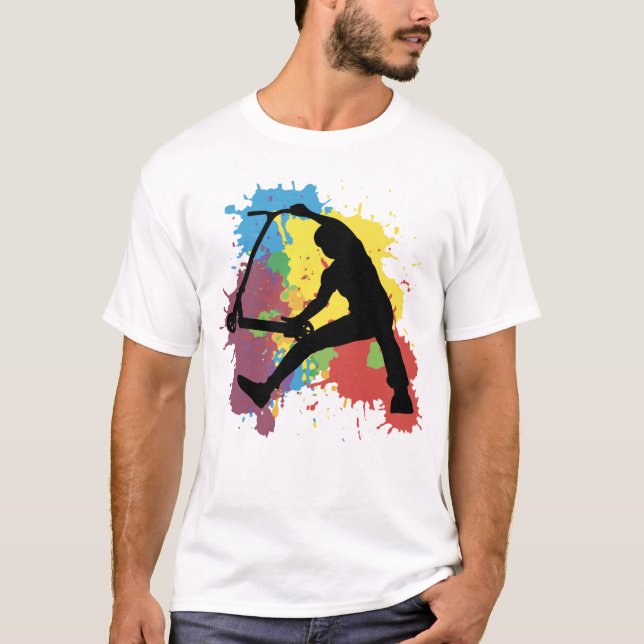 Scooter freestyle colorfull fingeravpip t shirt (Framsida)