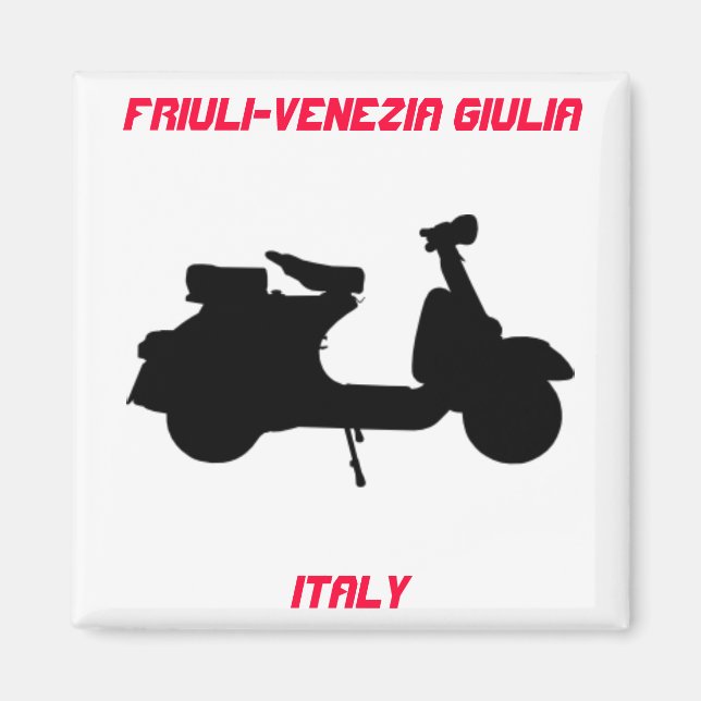 Scooter, Friuli-Venezia Giulia, Italien Magnet (Framsidan)