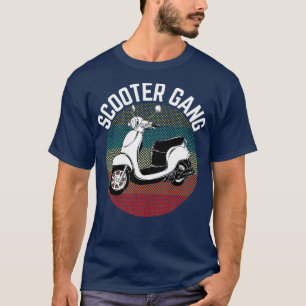 Scooter Gang Retro Vintage Moped Motorcycle Gear T Shirt